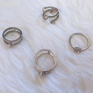 4 Gorgeous Silver Rings